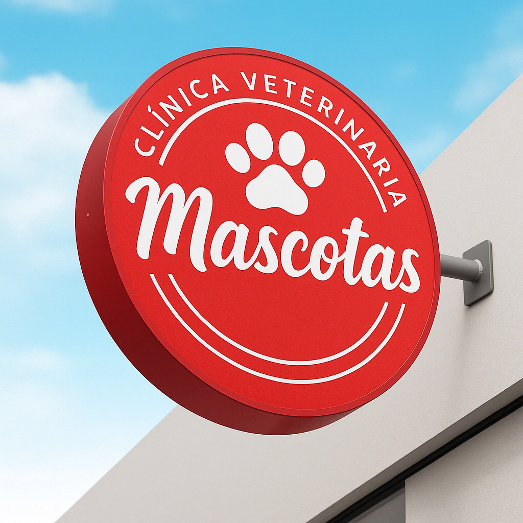 Aviso Circular en Acrílico – Exterior