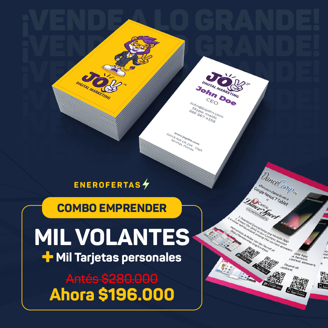 PROMO TARJETAS + VOLANTES