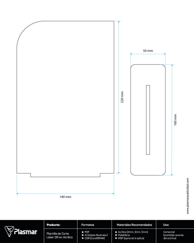 Plantillas para Corte Láser en Acrílico