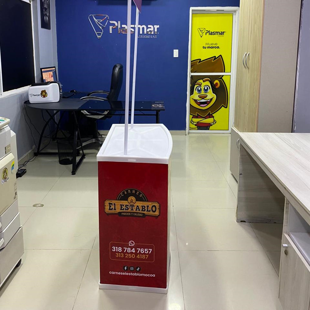 Stand Portátil con publicidad Incluida -47% Dto!