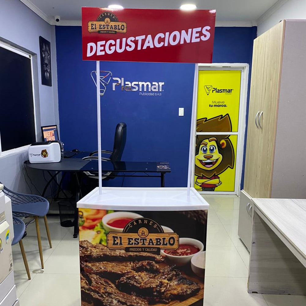 Stand Portátil con publicidad Incluida -47% Dto!