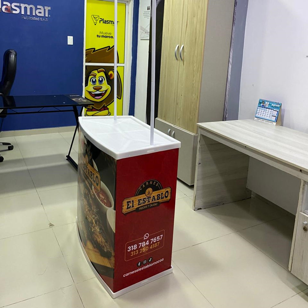 Stand Portátil con publicidad Incluida -47% Dto!