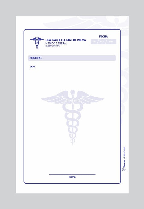 Recetarios Médicos | Talonarios x 100 Hojas