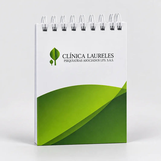 Agendas de pasta liviana personalizadas con logo, paquete de 50 unidades para empresas
