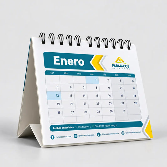 Calendario de escritorio 2027 x12