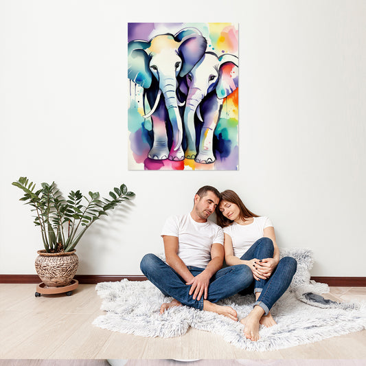 Elephants™ Cuadro en MDF 0010