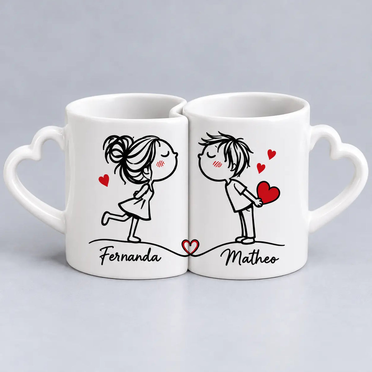 Mugs para pareja personalizados con fotos y nombres