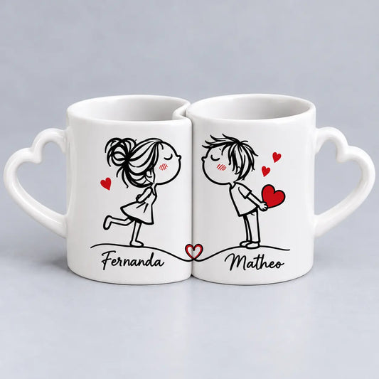 Mugs para pareja personalizados con fotos y nombres