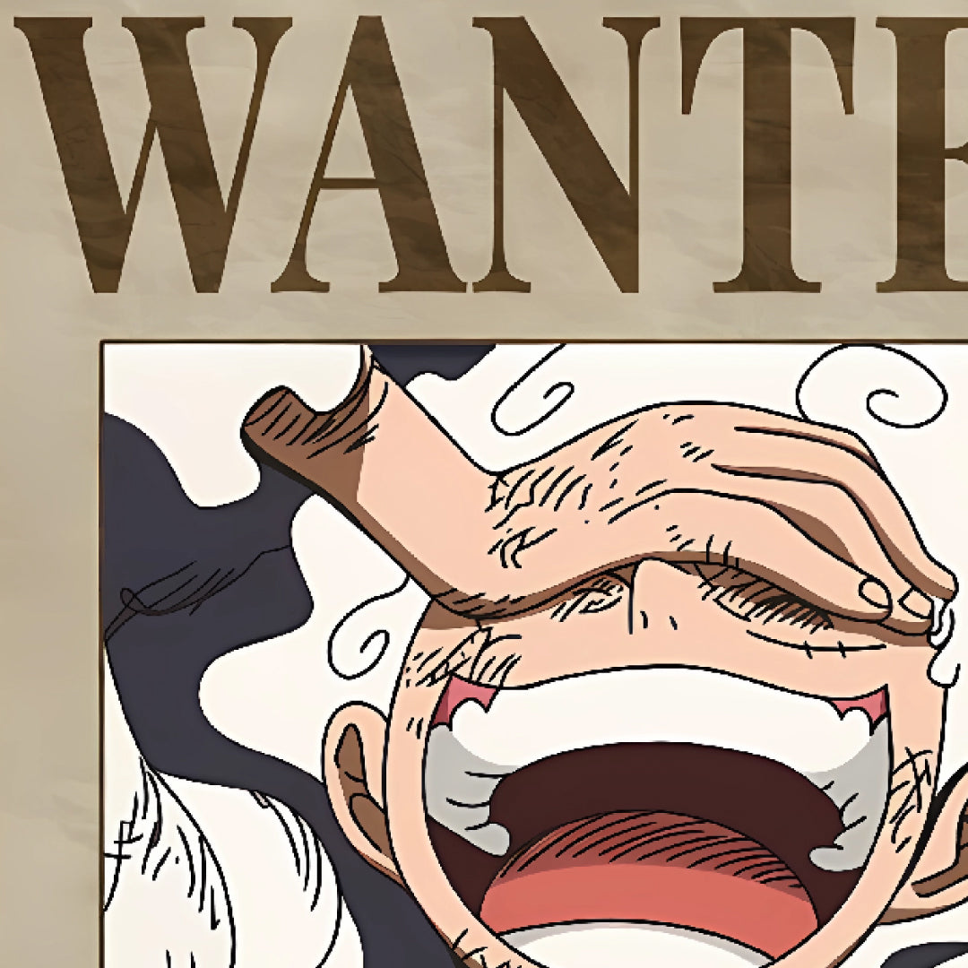 Luffy Wanted: Gear 5 | Cuadro decorativo