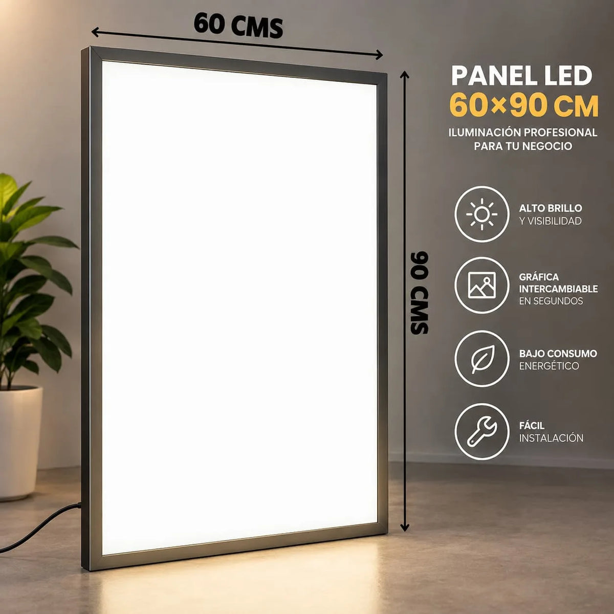 PANEL LED PUBLICITARIO 60X90