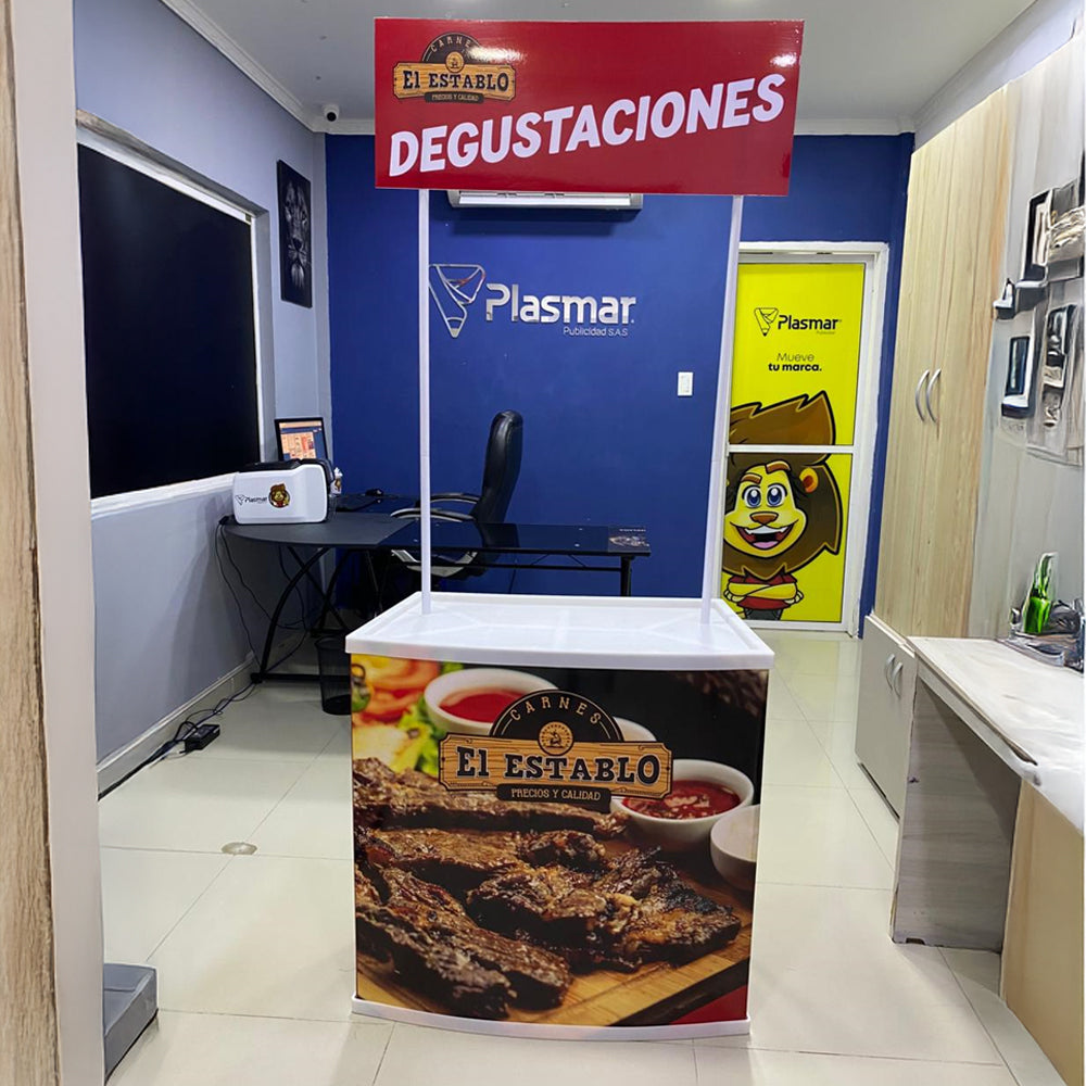 Stand Portátil con publicidad Incluida -47% Dto!