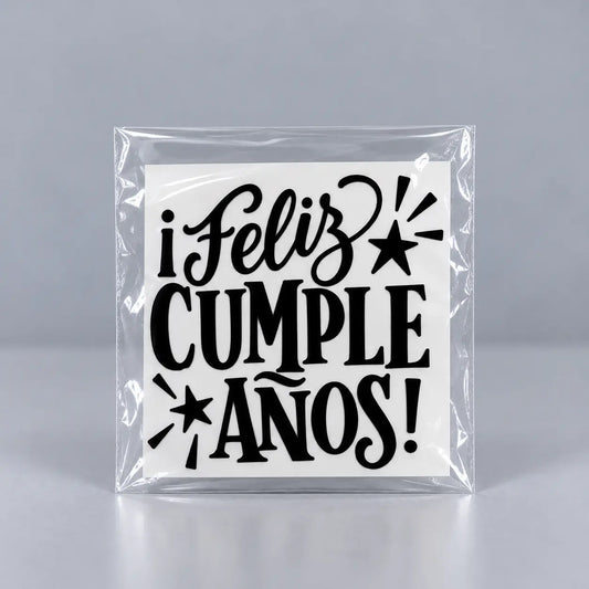 Calcomanía Feliz cumpleaños