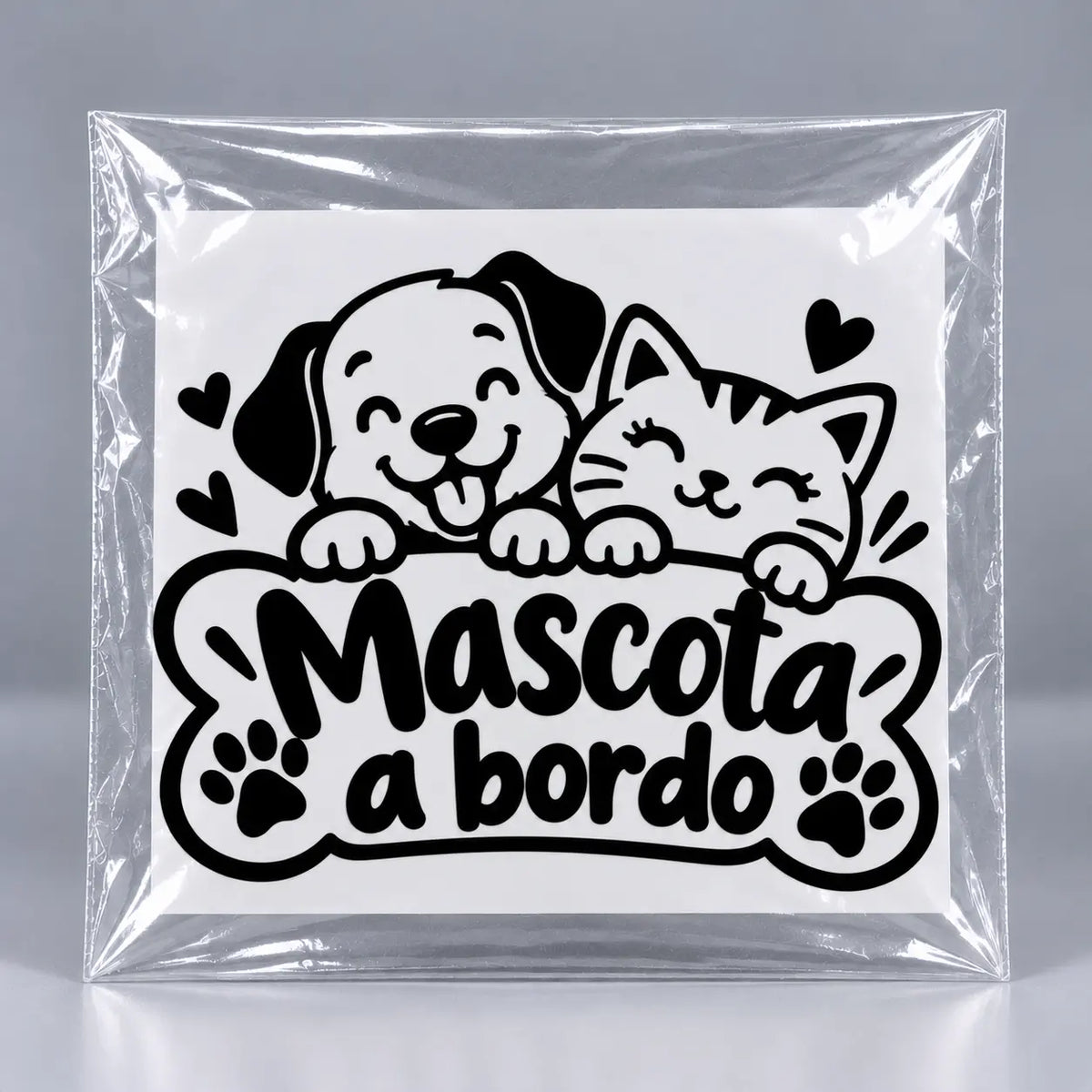 Calcomanía Mascota a bordo