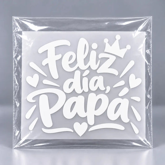 Calcomanía Feliz día, papá