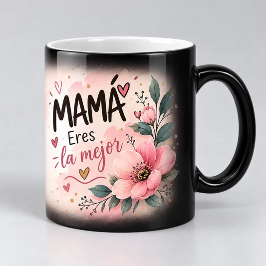 Mug mágico 11 oz personalizado que revela la foto o el logo con bebidas calientes