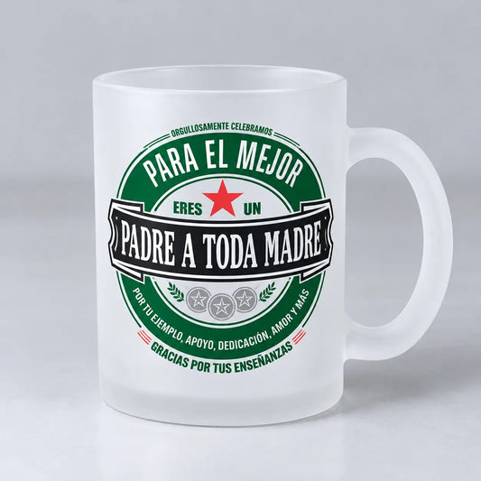 Mug cervecero opalizado mediano personalizado con logo o foto